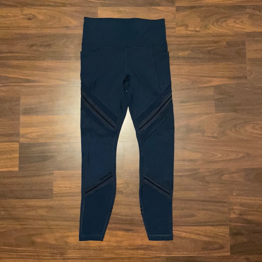 XS navy blue Athleta athletic leggings